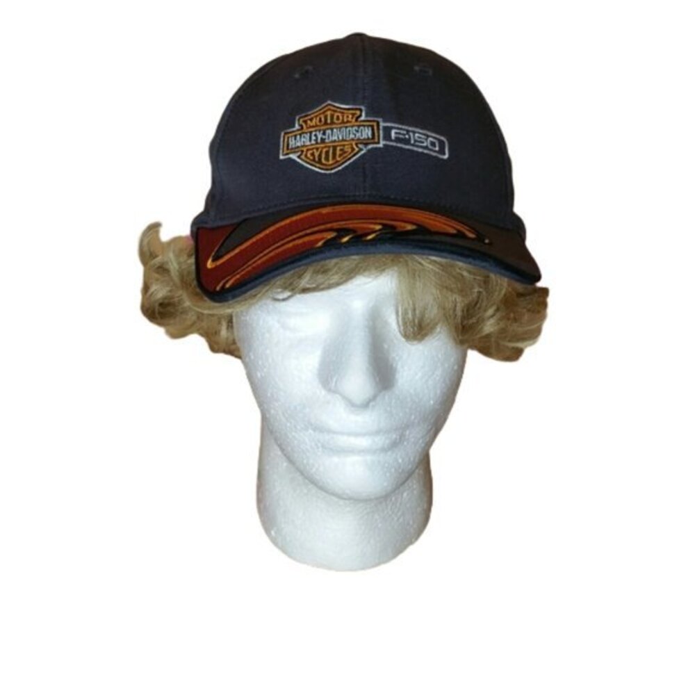 HD HARLEY-DAVIDSON FORD F150 BLACK BASEBALL HAT